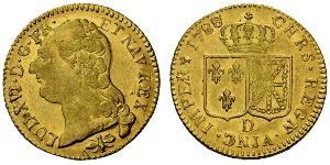 2 Луидор Королевство Франция (843-1791) Золото Людовик XVI (1754 - 1793)