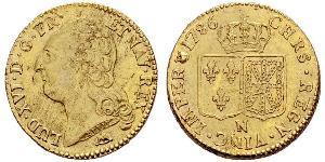 2 Луидор Королевство Франция (843-1791) Золото Людовик XVI (1754 - 1793)