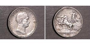 2 Ліра Kingdom of Italy (1861-1946) Срібло Виктор Эммануил III (1869 - 1947)