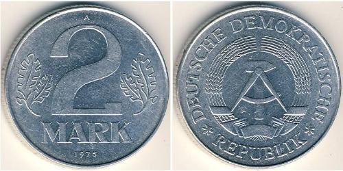 2 Марка Німецька Демократична Республіка (1949-1990) Алюміній 