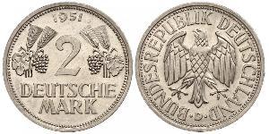 2 Марка ФРГ (1949-1990) Никель/Медь 