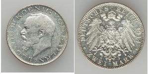 2 Марка Королевство Бавария (1806 - 1918) Серебро Людвиг III (король Баварии) (1845 – 1921)