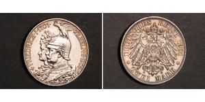 2 Марка Пруссия (королевство) (1701-1918) Серебро Wilhelm II, German Emperor (1859-1941)