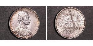 2 Марка Пруссия (королевство) (1701-1918) Серебро Wilhelm II, German Emperor (1859-1941)