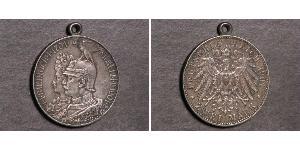 2 Марка Пруссия (королевство) (1701-1918) Серебро Wilhelm II, German Emperor (1859-1941)