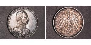 2 Марка Пруссия (королевство) (1701-1918) Серебро Wilhelm II, German Emperor (1859-1941)