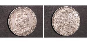 2 Марка Пруссия (королевство) (1701-1918) Серебро Wilhelm II, German Emperor (1859-1941)