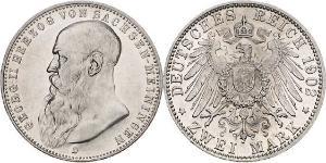 2 Марка Саксен-Мейнинген (1680 - 1918) Серебро Георг II (герцог Саксен-Мейнингена)