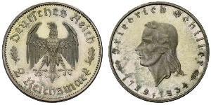 2 Марка Третий рейх (1933-1945) Серебро 