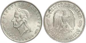 2 Марка Третий рейх (1933-1945) Серебро 