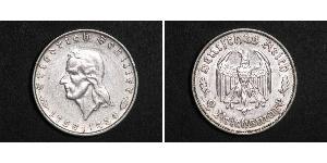 2 Марка Третий рейх (1933-1945) Серебро 