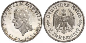 2 Марка Третий рейх (1933-1945) Серебро 