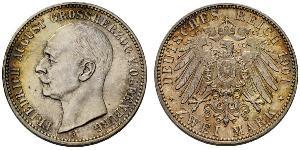2 Марка Grand Duchy of Oldenburg (1814 - 1918) Срібло Frederick Augustus III of Saxony (1865-1932)