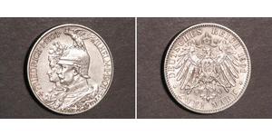 2 Марка Королівство Пруссія (1701-1918) Срібло Wilhelm II, German Emperor (1859-1941)