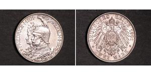 2 Марка Королівство Пруссія (1701-1918) Срібло Wilhelm II, German Emperor (1859-1941)