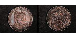 2 Марка Королівство Пруссія (1701-1918) Срібло Wilhelm II, German Emperor (1859-1941)