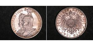 2 Марка Королівство Пруссія (1701-1918) Срібло Wilhelm II, German Emperor (1859-1941)
