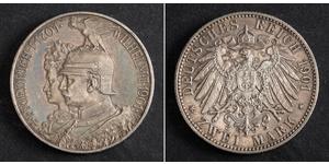 2 Марка Королівство Пруссія (1701-1918) Срібло Wilhelm II, German Emperor (1859-1941)