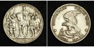 2 Марка Королівство Пруссія (1701-1918) Срібло 