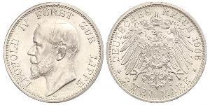 2 Марка Липпе-Детмольд (1123 - 1918) Срібло Leopold IV, Prince of Lippe