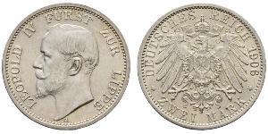 2 Марка Липпе-Детмольд (1123 - 1918) Срібло Leopold IV, Prince of Lippe
