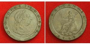 2 Пенни Королевство Великобритания (1707-1801) Медь Георг III (1738-1820)
