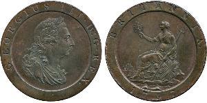 2 Пені Королівство Великобританія (1707-1801) Мідь Георг III (1738-1820)