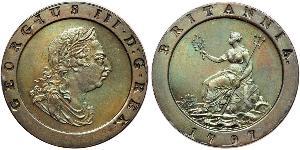 2 Пені Королівство Великобританія (1707-1801) Мідь Георг III (1738-1820)