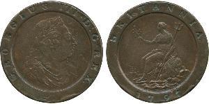 2 Пені Королівство Великобританія (1707-1801) Мідь Георг III (1738-1820)