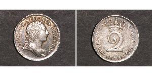 2 Пені Королівство Великобританія (1707-1801) Срібло Георг III (1738-1820)