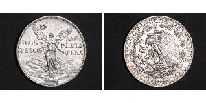 2 Песо Соединённые Штаты Мексики (1867 - ) Серебро 