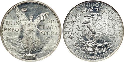 2 Песо Мексиканські Сполучені Штати (1867 - ) Срібло 