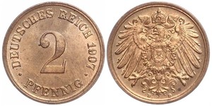 2 Пфенниг Германия Бронза 