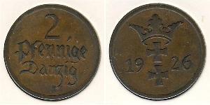 2 Пфенниг Польша / Gdansk (1920-1939) Бронза 