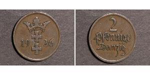 2 Пфенниг Польша / Gdansk (1920-1939) Бронза 