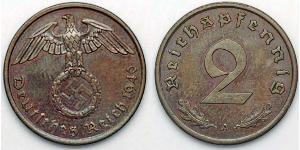 2 Пфенниг Третий рейх (1933-1945) Бронза 
