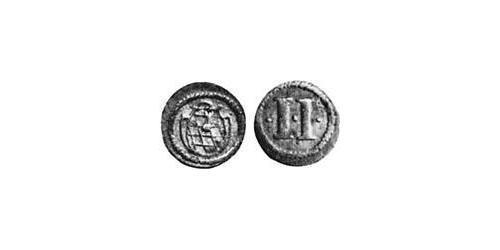 2 Пфенниг Бавария (герцогство) (907 - 1623) Медь Максимилиан I (курфюрст Баварии)(1573 – 1651)