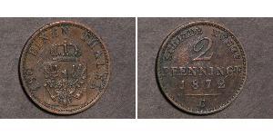 2 Пфенниг Пруссия (королевство) (1701-1918) Медь Фридрих Вильгельм IV (1795 - 1861)