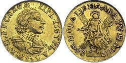2 Рубль Российская империя (1720-1917) Золото Пётр I(1672-1725)