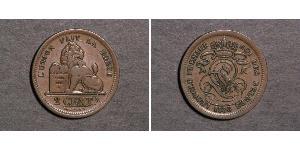 2 Сантим Бельгия Медь Леопольд I (король Бельгии) (1790-1865)