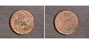 2 Сантім Бельгія Мідь Альберт I (король Бельгії)(1875 - 1934)