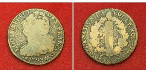 2 Соль Королевство Франция (843-1791) Бронза Людовик XVI (1754 - 1793)