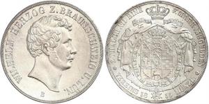 2 Талер Брауншвейг (герцогство) (1815 - 1918) Серебро Вильгельм Брауншвейгский