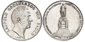 2 Талер Великое герцогство Баден (1806-1918) Серебро Леопольд (великий герцог Баденский)(1790 – 1852)