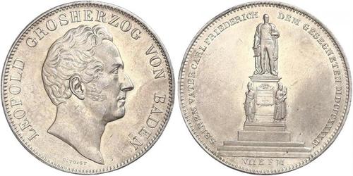 2 Талер Великое герцогство Баден (1806-1918) Серебро Леопольд (великий герцог Баденский)(1790 – 1852)