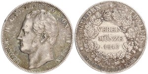 2 Талер Великое герцогство Гессен (1806 - 1918) Серебро Людвиг II (великий герцог Гессенский)