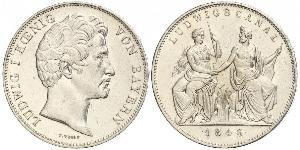 2 Талер Королевство Бавария (1806 - 1918) Серебро Людвиг I (король Баварии)(1786 – 1868)