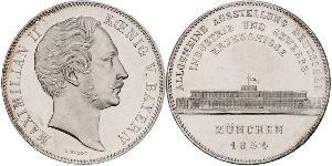 2 Талер Королевство Бавария (1806 - 1918) Серебро Максимилиан II (король Баварии)(1811 - 1864)