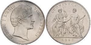 2 Талер Королевство Бавария (1806 - 1918) Серебро Людвиг I (король Баварии)(1786 – 1868)