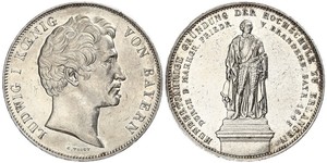 2 Талер Королевство Бавария (1806 - 1918) Серебро Людвиг I (король Баварии)(1786 – 1868)